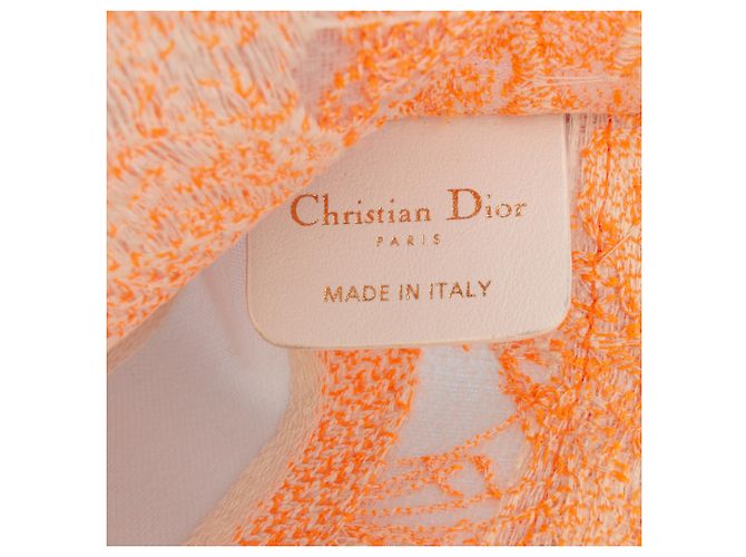Book Tote Dior Naranja Mini Lona Bordada Dioriviera Tote de Libro - vista 5