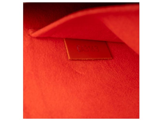 Pochette Neverfull Epi Arancione Louis Vuitton - vista 6