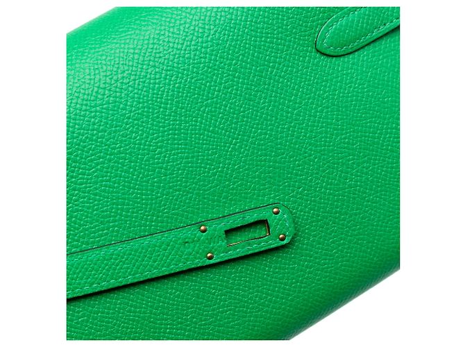 Portafoglio Longo Kelly in Epsom Verde Hermès - vista 6