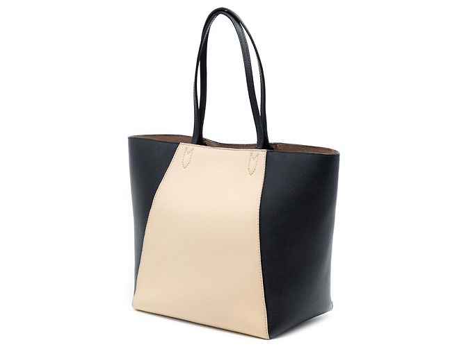 Twist Louis Vuitton Borsa LockMe Cabas Marrone Beige - vista 2