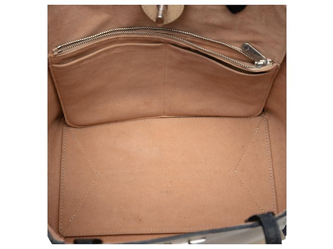 Twist Louis Vuitton Borsa LockMe Cabas Marrone Beige - vista 4