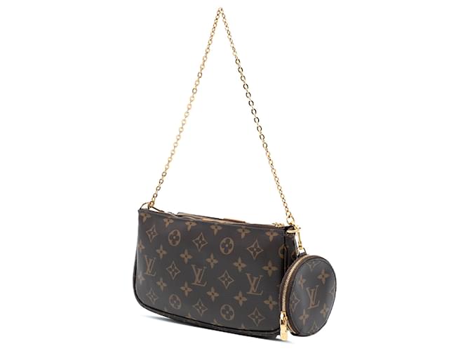 Multi Pochette Louis Vuitton Pochette Accessoires Multi Monogram Marrone - vista 2