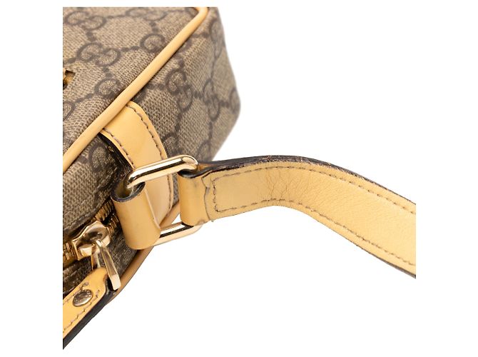 Borsa a tracolla Gucci Beige GG Supreme - vista 7