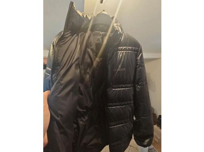 Giacca Moncler Nera con Piuma Nero - vista 5