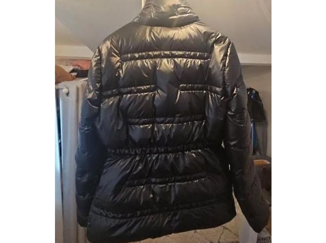 Giacca Moncler Nera con Piuma Nero - vista 7
