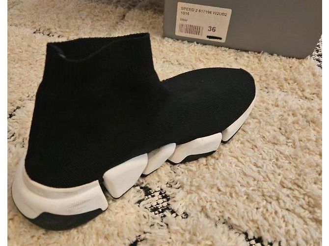 Sneakers Balenciaga Speed 2.0 Nero - vista 4