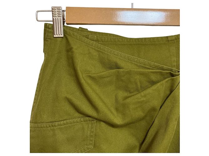 Autre Marque Falda Isabel Marant Étoile Verde Caqui - vista 3
