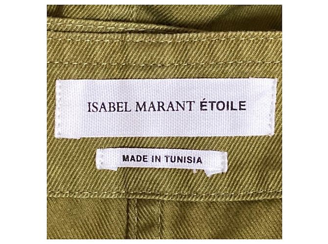 Autre Marque Falda Isabel Marant Étoile Verde Caqui - vista 5