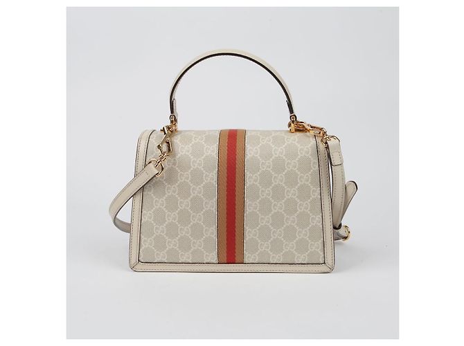 Gucci Bolso de mano Ophidia Small con asa superior Castaño - vista 4