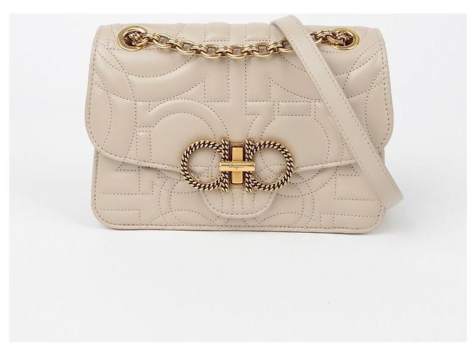 Salvatore Ferragamo Bolsa de ombro Ganchini acolchoada com corrente - Ansicht 2