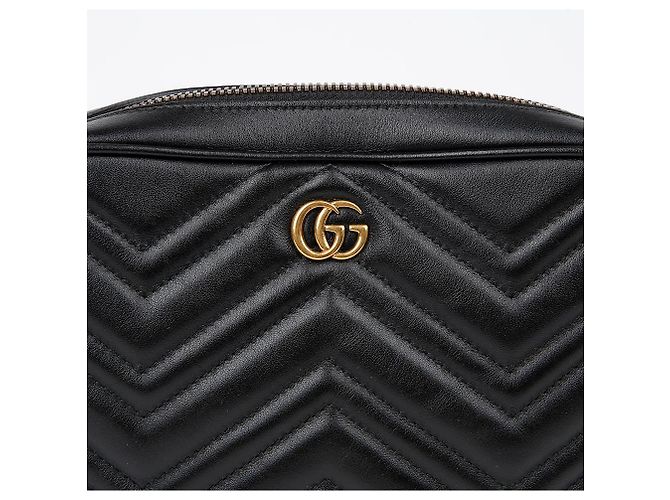 Gucci Borsa a tracolla GG Marmont Nero - vista 3