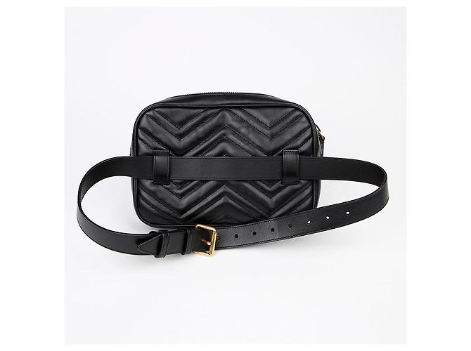 Gucci Borsa a tracolla GG Marmont Nero - vista 4