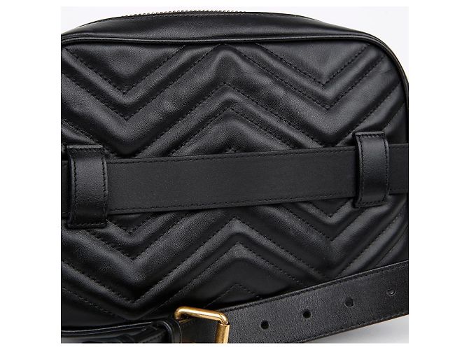 Gucci Borsa a tracolla GG Marmont Nero - vista 5