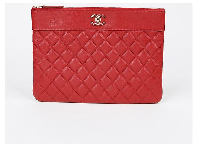 Chanel Mademoiselle Nuova Clutch Media Rosso - vista 2
