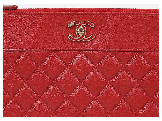 Chanel Mademoiselle Nuova Clutch Media Rosso - vista 3
