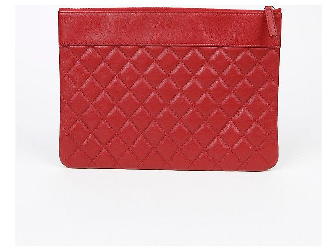 Chanel Mademoiselle Nuova Clutch Media Rosso - vista 4