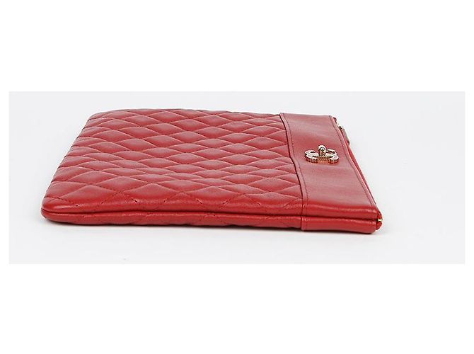 Chanel Mademoiselle Nuova Clutch Media Rosso - vista 5