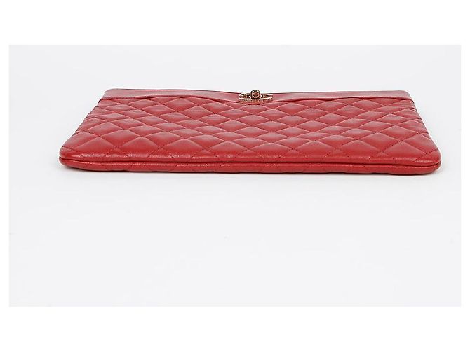 Chanel Mademoiselle Nuova Clutch Media Rosso - vista 6