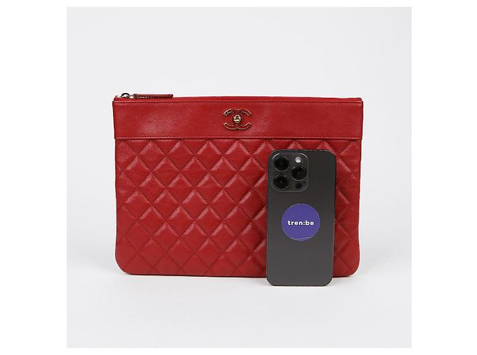 Chanel Mademoiselle Nuova Clutch Media Rosso - vista 9