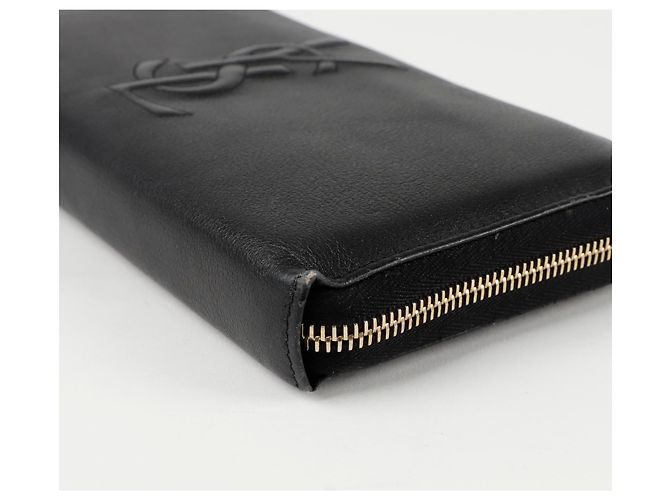 Saint Laurent Cartera larga con cremallera Monogram Negro - vista 10