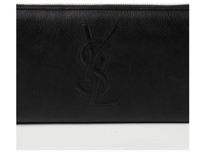 Saint Laurent Cartera larga con cremallera Monogram Negro - vista 2