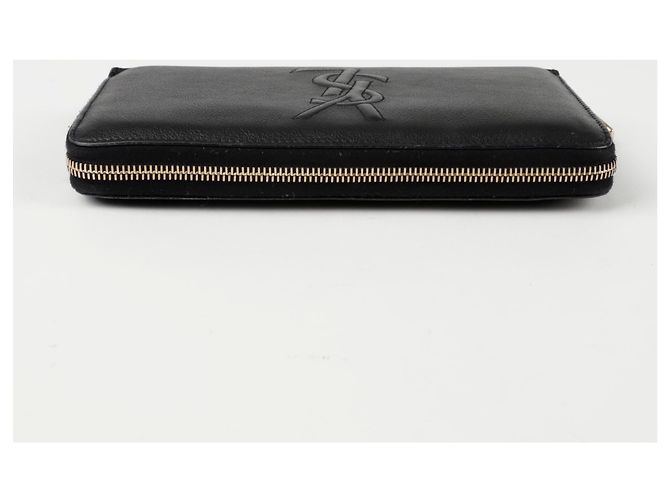Saint Laurent Cartera larga con cremallera Monogram Negro - vista 6