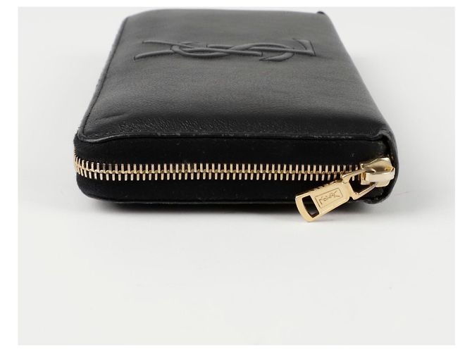 Saint Laurent Cartera larga con cremallera Monogram Negro - vista 7