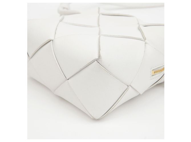 Bottega Veneta Mini borsa a tracolla cassette Bianco - vista 11