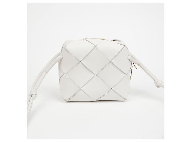 Bottega Veneta Mini borsa a tracolla cassette Bianco - vista 3