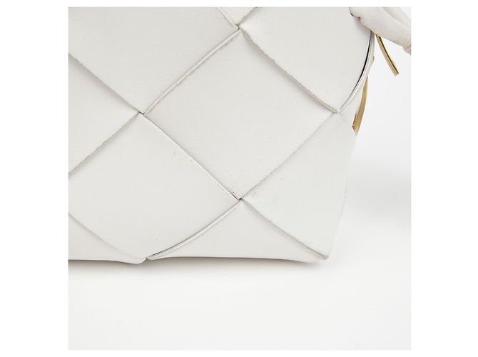 Bottega Veneta Mini borsa a tracolla cassette Bianco - vista 4