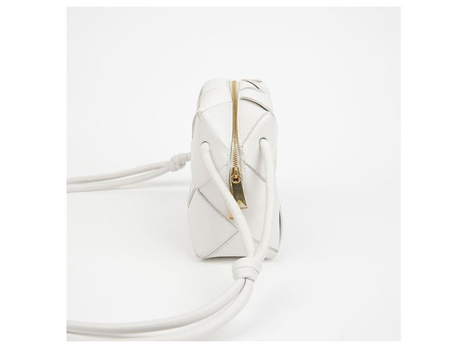 Bottega Veneta Mini borsa a tracolla cassette Bianco - vista 5