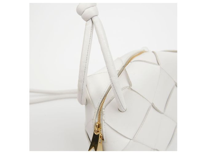 Bottega Veneta Mini borsa a tracolla cassette Bianco - vista 7