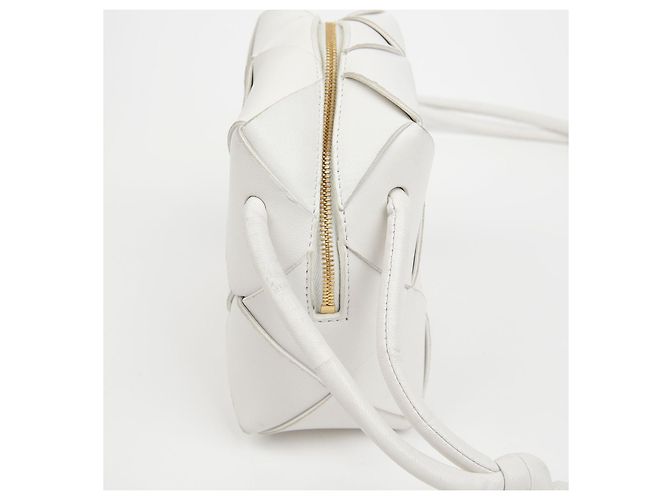 Bottega Veneta Mini borsa a tracolla cassette Bianco - vista 8
