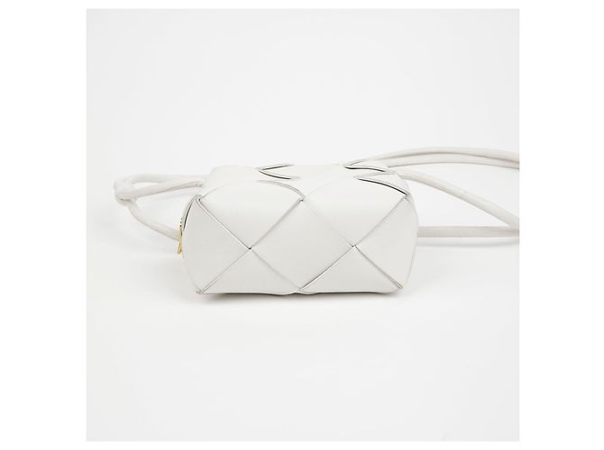 Bottega Veneta Mini borsa a tracolla cassette Bianco - vista 9