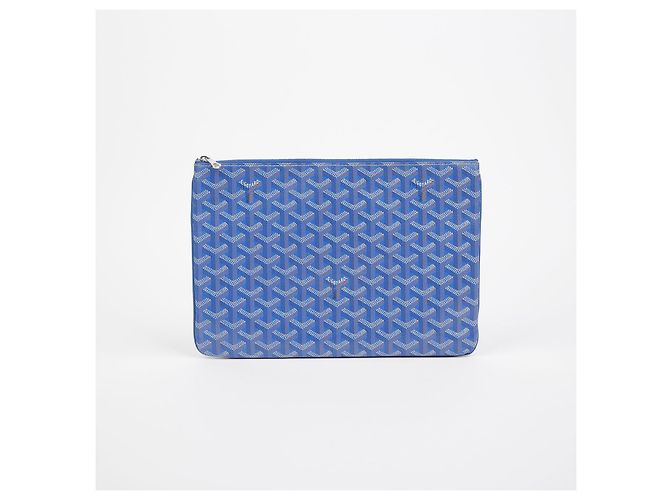 Goyard Clutch Sena MM Blu - vista 2
