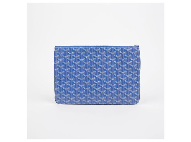 Goyard Clutch Sena MM Blu - vista 3