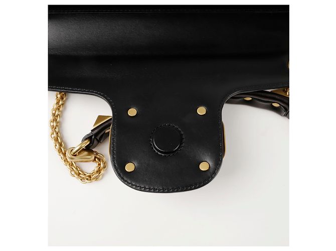 Valentino Bolsa transversal com logo e tachas Preto - vista 10