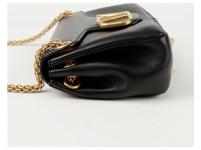 Valentino Bolsa transversal com logo e tachas Preto - vista 6