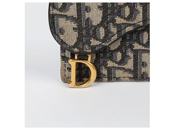 Saddle Dior Billetera con solapa de silla Azul - vista 3