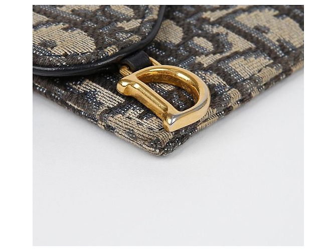 Saddle Dior Billetera con solapa de silla Azul - vista 8