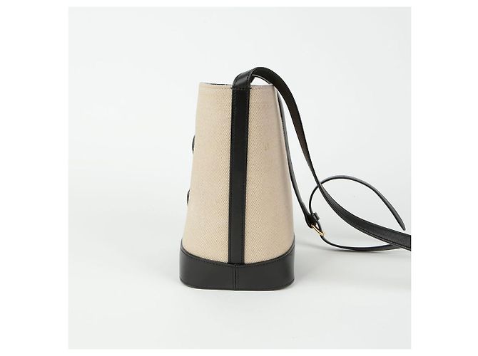 Céline Borsa a tracolla piccola in tessuto Bianco - vista 5