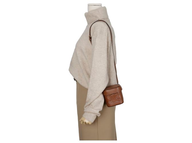 Céline Borsa a spalla incrociata Triope Small Marrone - vista 11