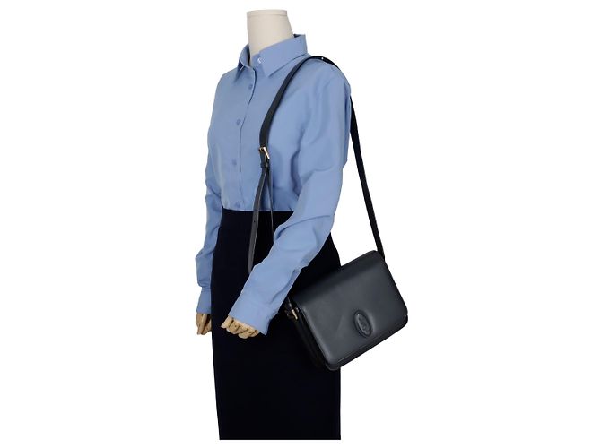 Saint Laurent Borsa a tracolla LE Saddle Shoulder Marrone - vista 12
