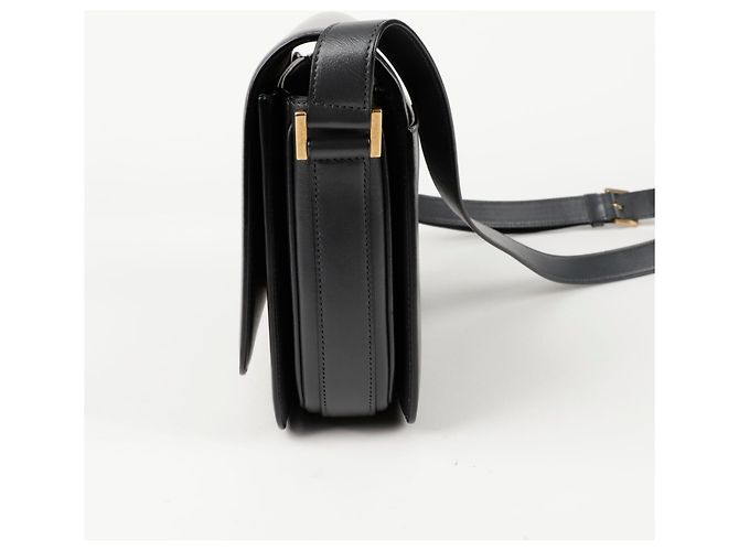 Saint Laurent Borsa a tracolla LE Saddle Shoulder Marrone - vista 3