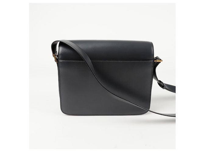 Saint Laurent Borsa a tracolla LE Saddle Shoulder Marrone - vista 4