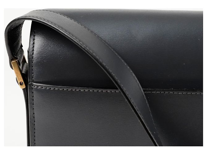 Saint Laurent Borsa a tracolla LE Saddle Shoulder Marrone - vista 5