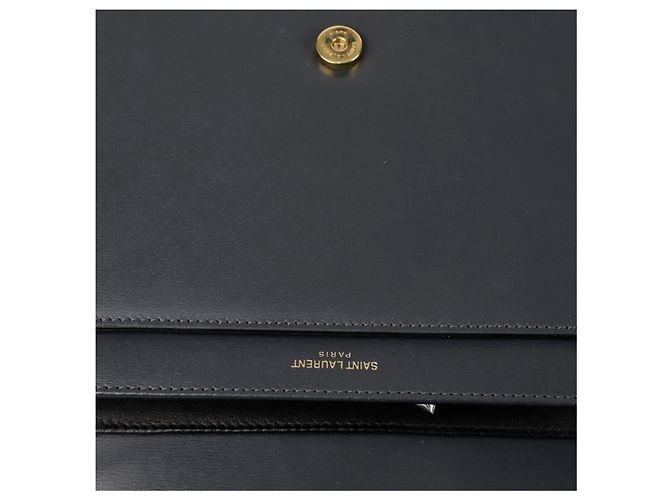 Saint Laurent Borsa a tracolla LE Saddle Shoulder Marrone - vista 9