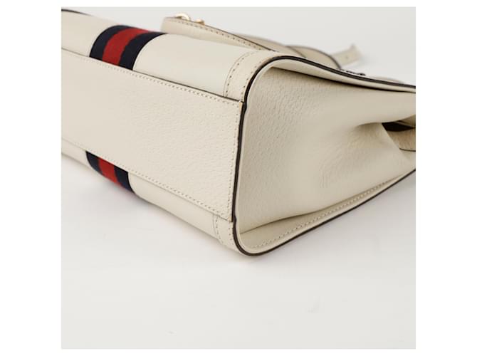 Gucci Borsa a Spalla Ophidia Small Tote Bianco - vista 12