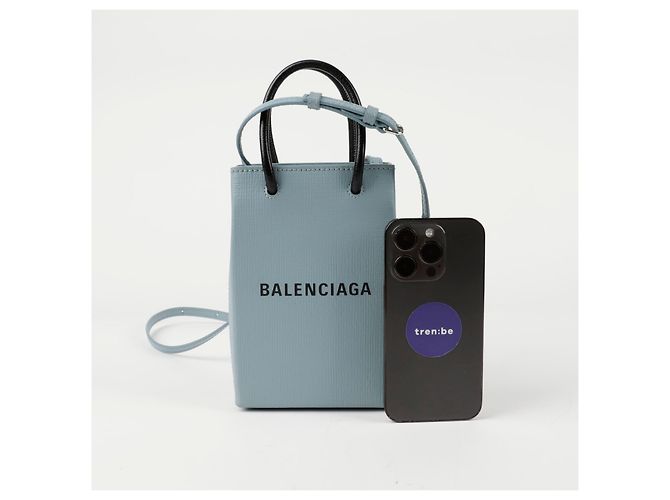 Balenciaga Mini supporto per telefono a spalla incrociato - vista 7