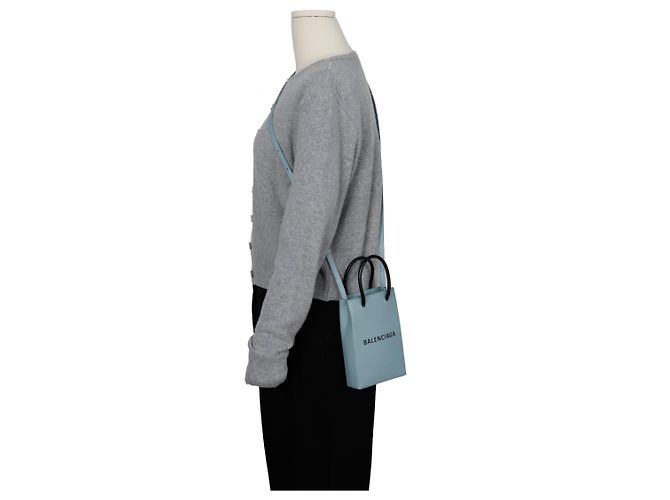 Balenciaga Mini supporto per telefono a spalla incrociato - vista 9